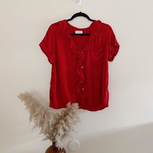 Anthropologie Button Up Blouse